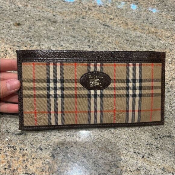 Burberry Single long wallet vintage impeccable - Picture 1 of 12